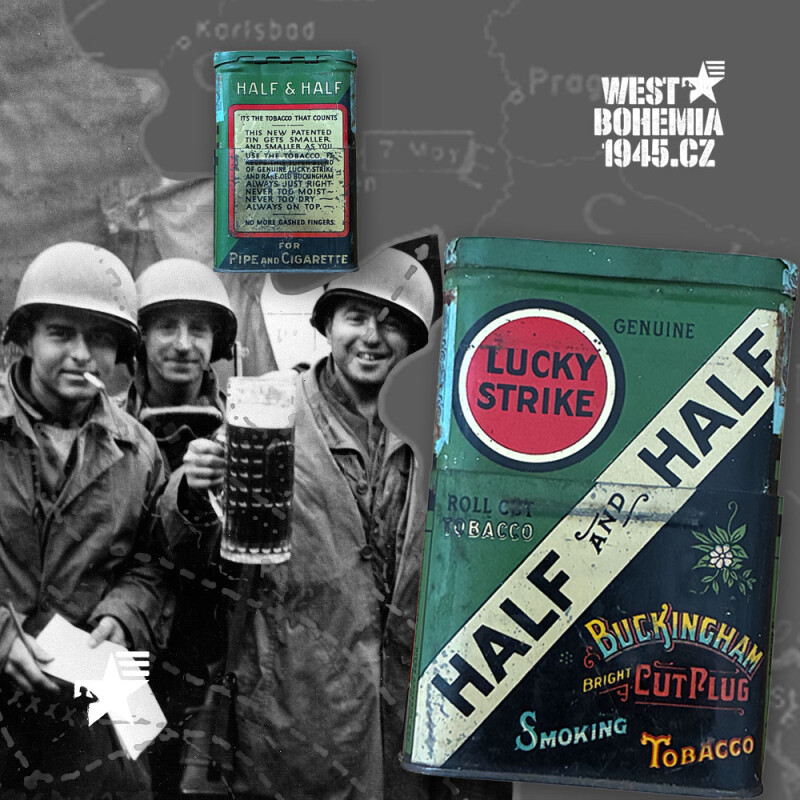 Originální tabáková krabička HALF AND HALF LUCKY STRIKE